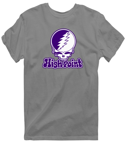 High Point Stealie Premium Unisex T-Shirt — Design: High Point University — Dark Heather