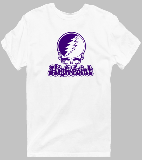 High Point Stealie Premium Unisex T-Shirt — Design: High Point University — White