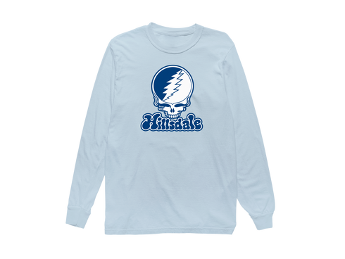 Hillsdale Stealie Premium Unisex Long-Sleeve — Design: Hillsdale College — Chambray