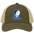 Hillsdale Stealie Premium Unisex Trucker Cap — Design: Hillsdale College — Moss/Khaki