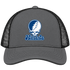 Hillsdale Stealie Premium Unisex Trucker Cap — Design: Hillsdale College — Charcoal/Black