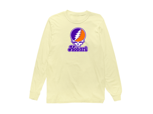 Hobart Stealie Premium Unisex Long-Sleeve — Design: Hobart College — Butter
