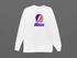 Hobart Stealie Premium Unisex Long-Sleeve — Design: Hobart College — White