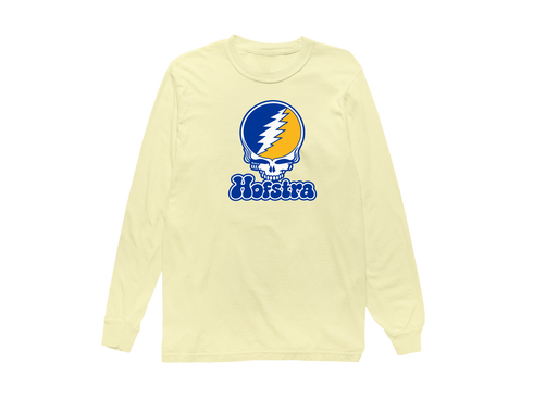 Hofstra Stealie Premium Unisex Long-Sleeve — Design: Hofstra University — Butter