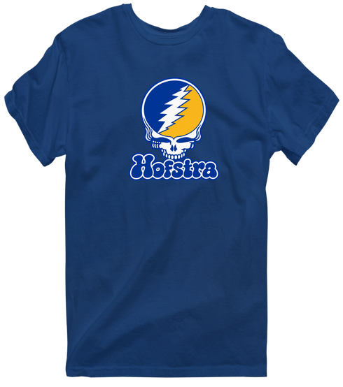 Hofstra Stealie Premium Unisex T-Shirt — Design: Hofstra University — Navy