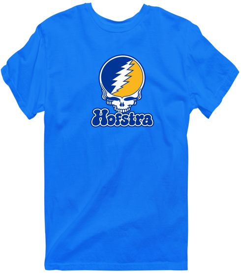 Hofstra Stealie Premium Unisex T-Shirt — Design: Hofstra University — Royal