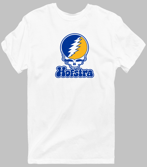 Hofstra Stealie Premium Unisex T-Shirt — Design: Hofstra University — White