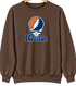 Houston Baseball Stealie Grateful Dead Crewneck — Houston Astros — Brown