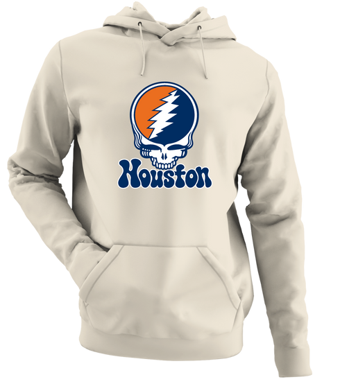 Houston Baseball Stealie Grateful Dead Hoodie — Houston Astros — Sand