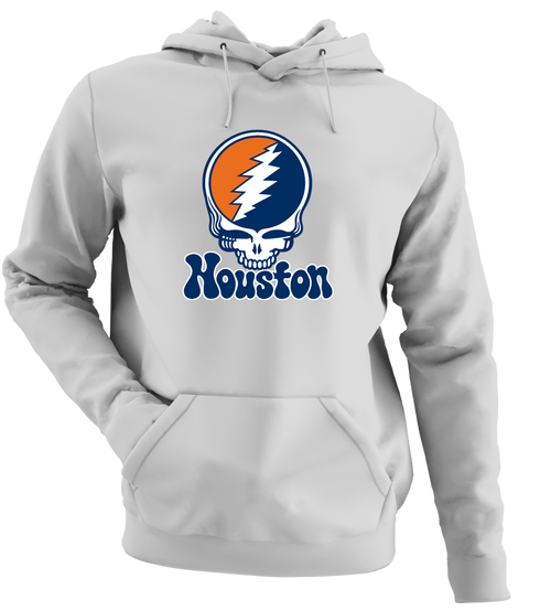 Houston Baseball Stealie Grateful Dead Hoodie — Houston Astros — Sport Grey