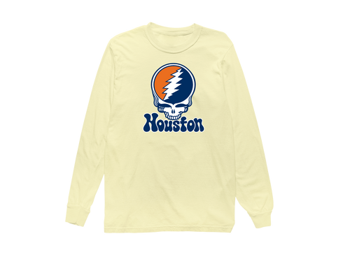 Houston Baseball Stealie Grateful Dead Long-Sleeve — Houston Astros — Butter