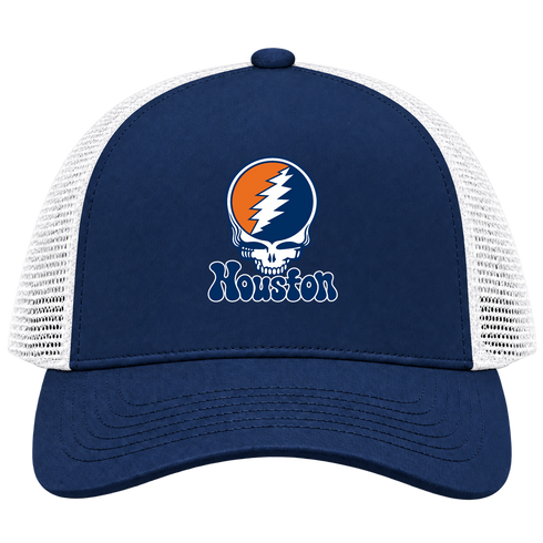 Houston Baseball Stealie Grateful Dead Trucker Cap — Houston Astros — Navy/White