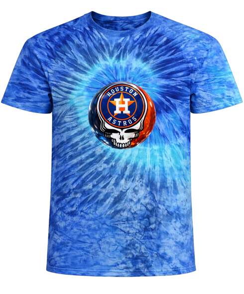 Houston Astros Crystal Stealie Tie-Dye T-Shirt