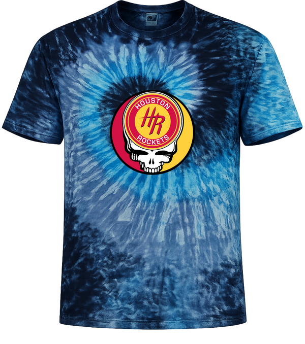 Houston Rockets Stealie Tie-Dye T-Shirt