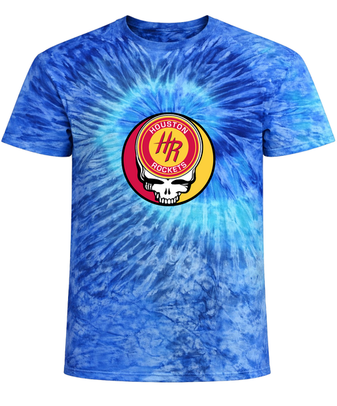 Houston Rockets Stealie Tie-Dye T-Shirt