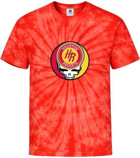 Houston Rockets Stealie Tie-Dye T-Shirt