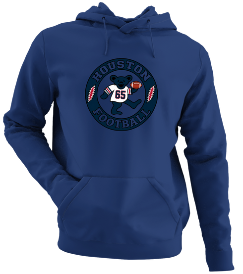 Houston Football Dancing Bear Premium Hoodie — Houston Texans — Navy