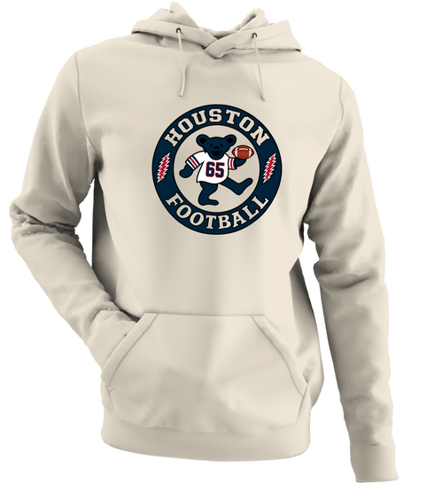 Houston Football Dancing Bear Premium Hoodie — Houston Texans — Sand