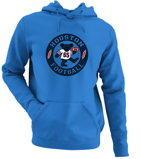 Houston Football Dancing Bear Premium Hoodie — Houston Texans — Royal