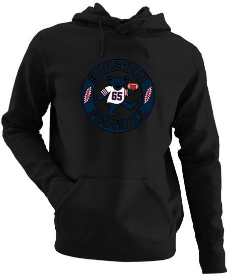 Houston Football Dancing Bear Premium Hoodie — Houston Texans — Black
