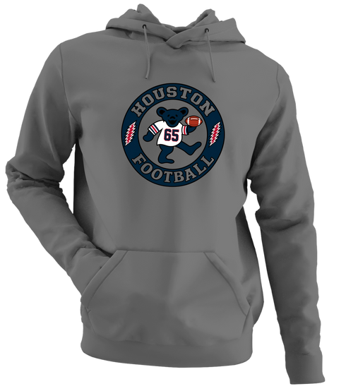 Houston Football Dancing Bear Premium Hoodie — Houston Texans — Charcoal