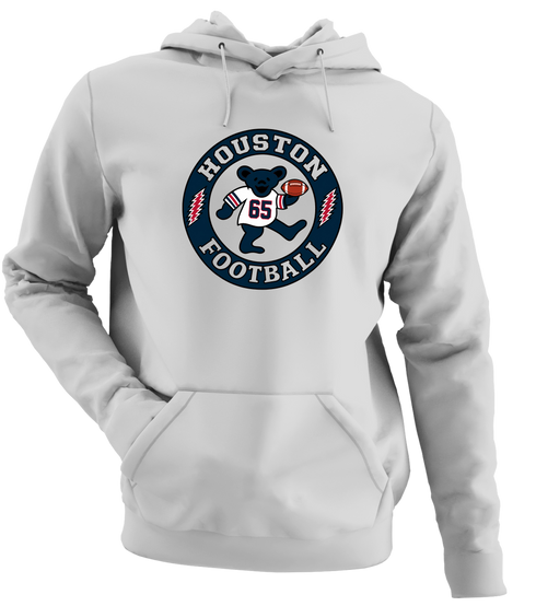 Houston Football Dancing Bear Premium Hoodie — Houston Texans — Sport Grey