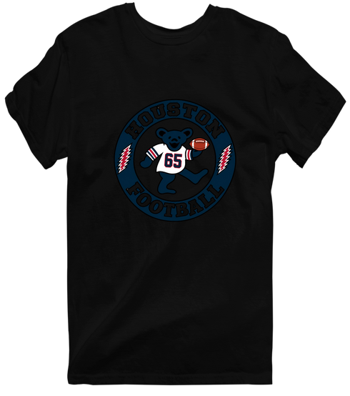Houston Football Dancing Bear Premium T-Shirt — Houston Texans — Black