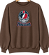 Houston Helmet Stealie Premium Unisex Crewneck — Houston Texans — Brown