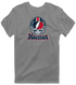 Houston Helmet Stealie Premium Unisex T-Shirt — Houston Texans — Dark Heather