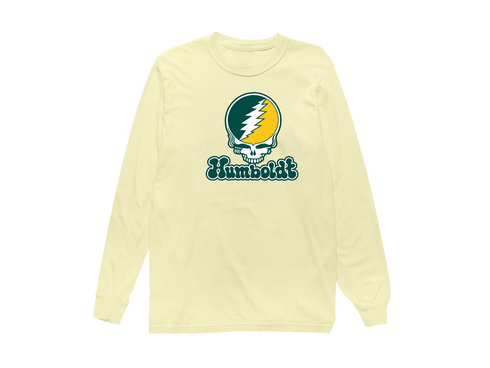 Humboldt Stealie Premium Unisex Long-Sleeve — Design: Humboldt State / Cal Poly Humboldt — Butter