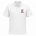 Hunter Stealie Premium Unisex Polo — Design: Hunter College — White