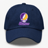Hunter Stealie Premium Unisex Dad Hat — Design: Hunter College — Navy