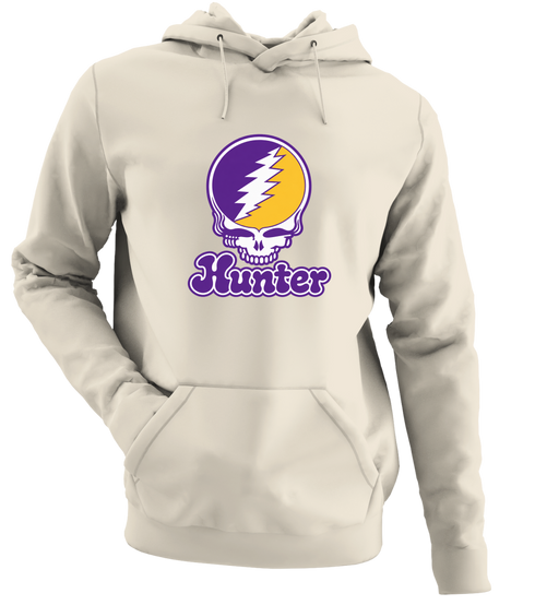 Hunter Stealie Premium Unisex Hoodie — Design: Hunter College — Sand