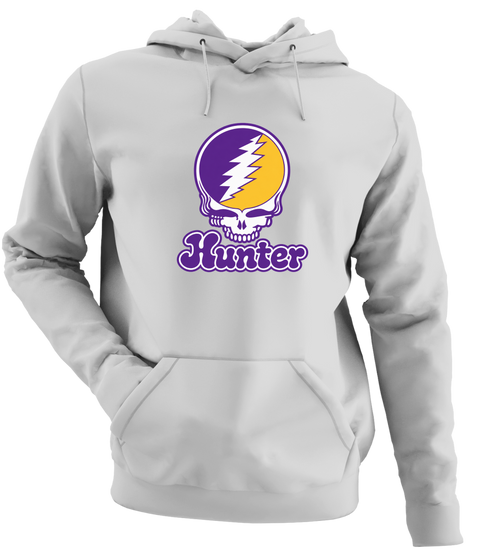 Hunter Stealie Premium Unisex Hoodie — Design: Hunter College — Sport Grey