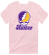 Hunter Stealie Premium Unisex T-Shirt — Design: Hunter College — Light Pink