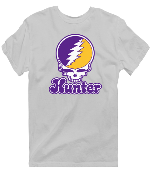 Hunter Stealie Premium Unisex T-Shirt — Design: Hunter College — Sport Grey