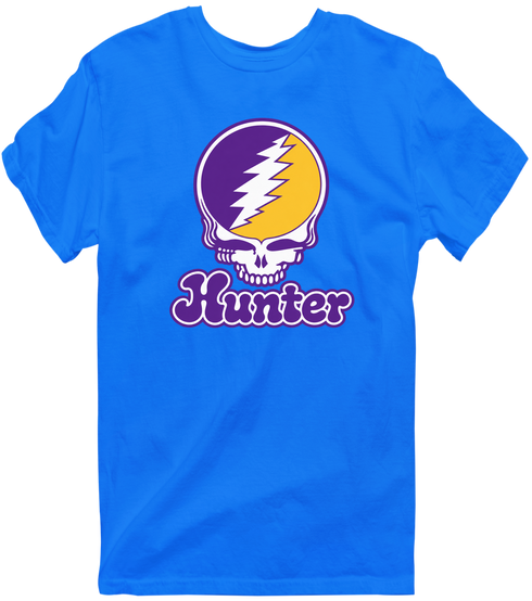 Hunter Stealie Premium Unisex T-Shirt — Design: Hunter College — Royal