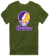Hunter Stealie Premium Unisex T-Shirt — Design: Hunter College — Military Green