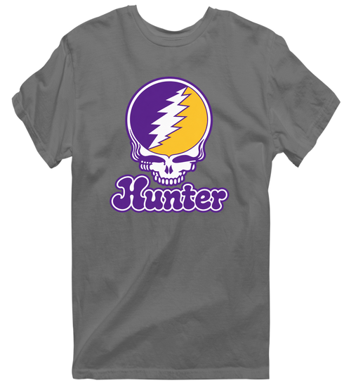Hunter Stealie Premium Unisex T-Shirt — Design: Hunter College — Charcoal