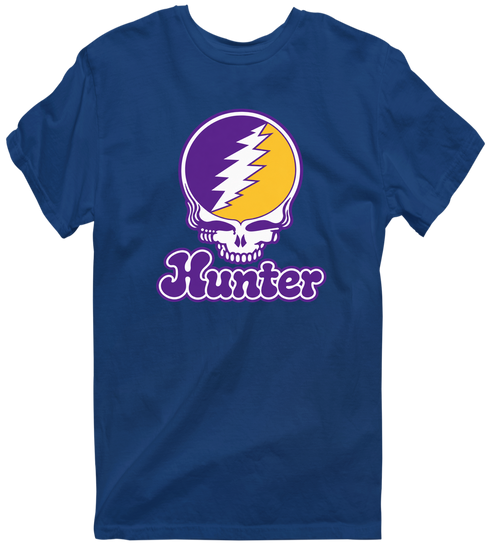 Hunter Stealie Premium Unisex T-Shirt — Design: Hunter College — Navy