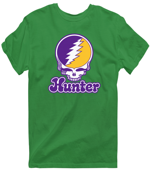 Hunter Stealie Premium Unisex T-Shirt — Design: Hunter College — Irish Green