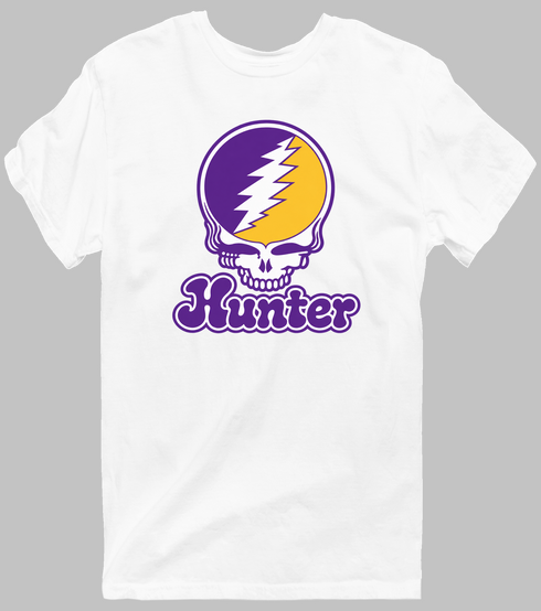 Hunter Stealie Premium Unisex T-Shirt — Design: Hunter College — White