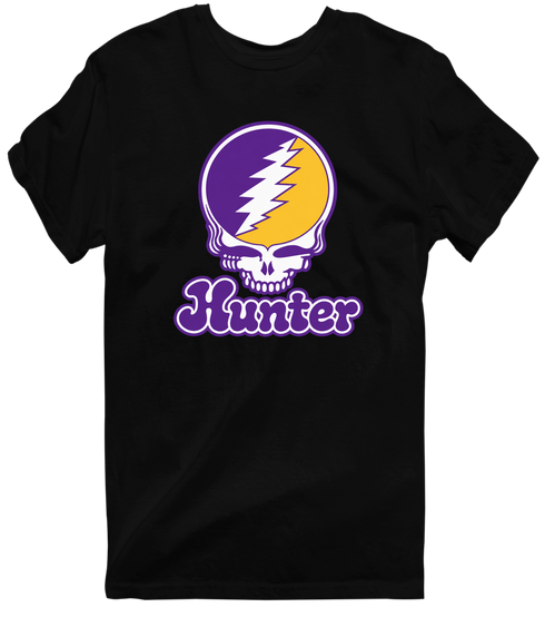 Hunter Stealie Premium Unisex T-Shirt — Design: Hunter College — Black