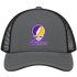 Hunter Stealie Premium Unisex Trucker Cap — Design: Hunter College — Charcoal/Black