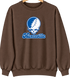 Huntsville Stealie Premium Unisex Crewneck — Design: Alabama in Huntsville University of — Brown