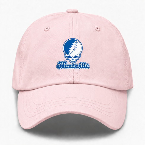 Huntsville Stealie Premium Unisex Dad Hat — Design: Alabama in Huntsville University of — Pink