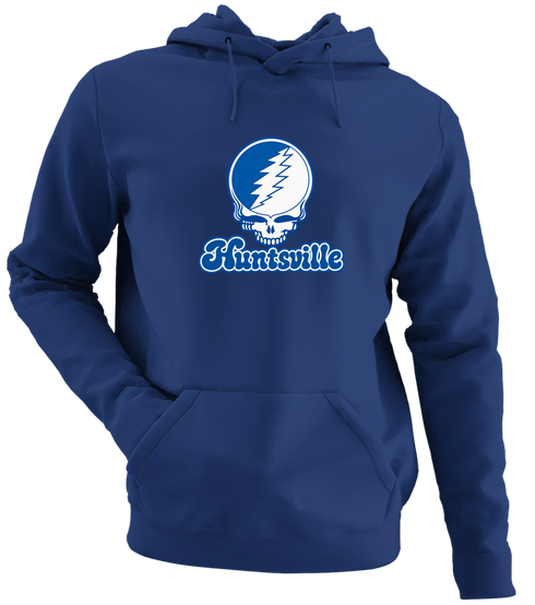Huntsville Stealie Premium Unisex Hoodie — Design: Alabama in Huntsville University of — Navy