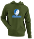 Huntsville Stealie Premium Unisex Hoodie — Design: Alabama in Huntsville University of — Military Green