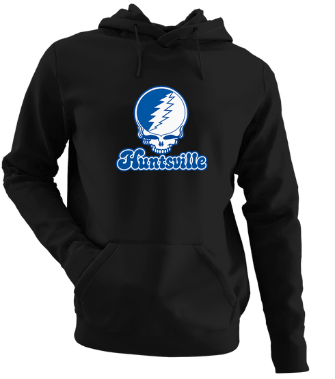 Huntsville Stealie Premium Unisex Hoodie — Design: Alabama in Huntsville University of — Black