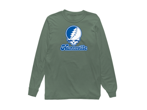 Huntsville Stealie Premium Unisex Long-Sleeve — Design: Alabama in Huntsville University of — Light Green